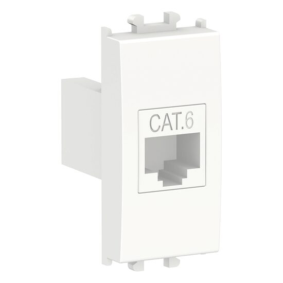 Priza de date Alba, RJ45 Cat.6 UTP, 1 modul, EASY STYL Schneider Electric, LMR6233001