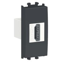 Priza HDMI Neagra, 1 modul, EASY STYL Schneider Electric, LMR6234003