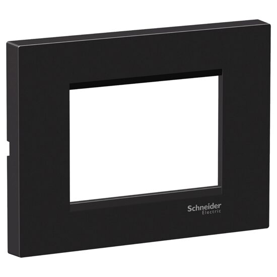 Rama ornamentala plata Neagra, 3 module, EASY STYL Schneider Electric, LMR7253005