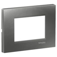 Rama ornamentala plata Gri Fumuriu, 3 module, EASY STYL Schneider Electric, LMR7253006