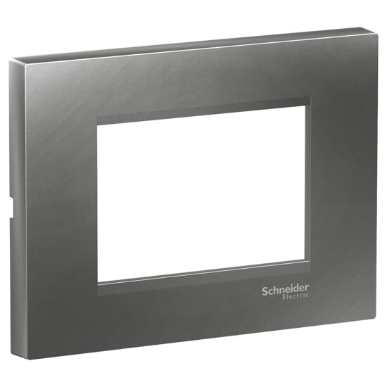 Rama ornamentala plata Gri Fumuriu, 3 module, EASY STYL Schneider Electric, LMR7253006