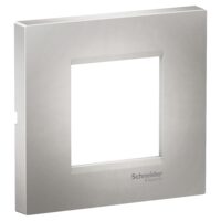 Rama ornamentala plata Argintie, 2 module, EASY STYL Schneider Electric, LMR7262004