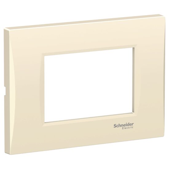 Rama ornamentala curbata Crem, 3 module, EASY STYL Schneider Electric, LMR7263002
