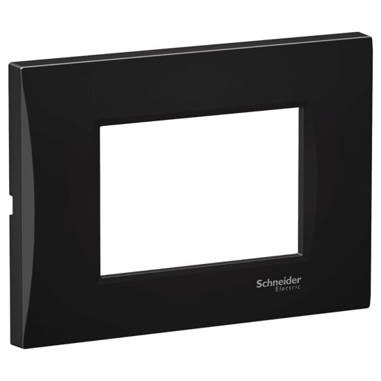 Rama ornamentala curbata Neagra, 3 module, EASY STYL Schneider Electric, LMR7263003