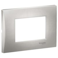 Rama ornamentala curbata Argintie, 3 module, EASY STYL Schneider Electric, LMR7263005