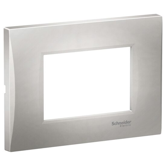 Rama ornamentala curbata Argintie, 3 module, EASY STYL Schneider Electric, LMR7263005