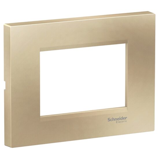 Rama ornamentala dreapta Bej Metalic, 3 module, EASY STYL Schneider Electric, LMR7263007