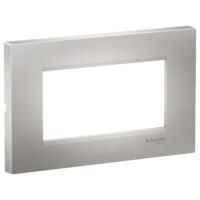 Rama ornamentala plata Argintie, 4 module, EASY STYL Schneider Electric, LMR7264003
