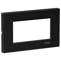 Rama ornamentala plata Neagra, 4 module, EASY STYL Schneider Electric, LMR7264005