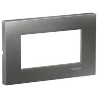 Rama ornamentala plata Gri Fumuriu, 4 module, EASY STYL Schneider Electric, LMR7264006