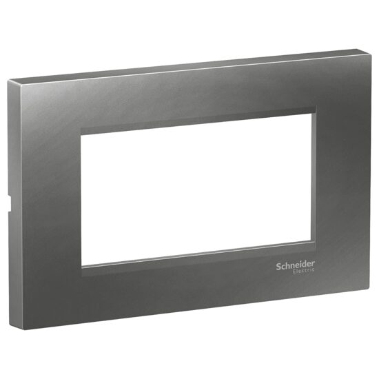 Rama ornamentala plata Gri Fumuriu, 4 module, EASY STYL Schneider Electric, LMR7264006