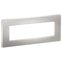 Rama ornamentala plata Argintie, 7 module, EASY STYL Schneider Electric, LMR7267004