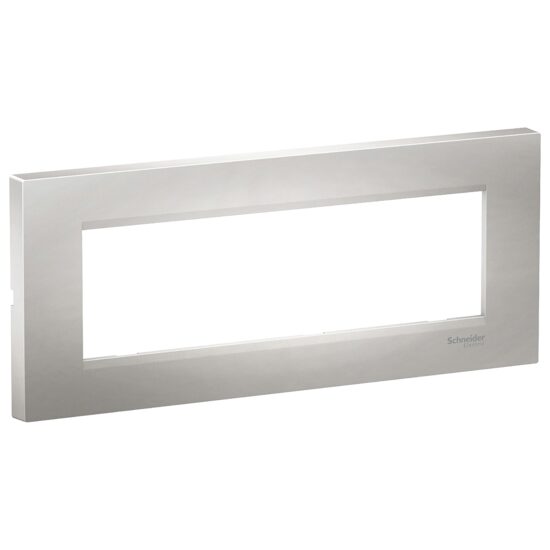 Rama ornamentala plata Argintie, 7 module, EASY STYL Schneider Electric, LMR7267004