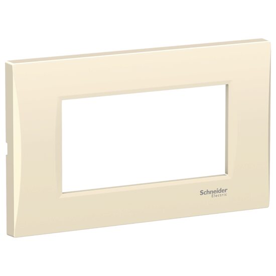 Rama ornamentala curbata Crem, 4 module, EASY STYL Schneider Electric, LMR7364002