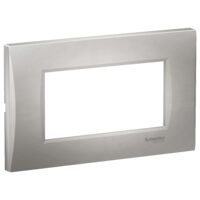Rama ornamentala curbata Argintie, 4 module, EASY STYL Schneider Electric, LMR7364004