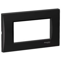 Rama ornamentala curbata Neagra, 4 module, EASY STYL Schneider Electric, LMR7364005