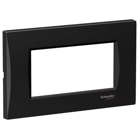 Rama ornamentala curbata Neagra, 4 module, EASY STYL Schneider Electric, LMR7364005