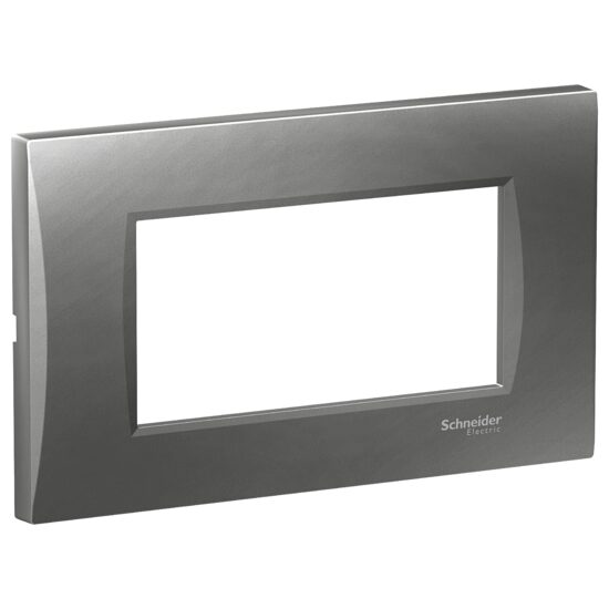 Rama ornamentala curbata Gri Fumuriu, 4 module, EASY STYL Schneider Electric, LMR7364006