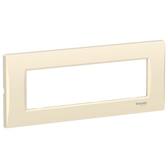 Rama ornamentala curbata Crem, 7 module, EASY STYL Schneider Electric, LMR7367002