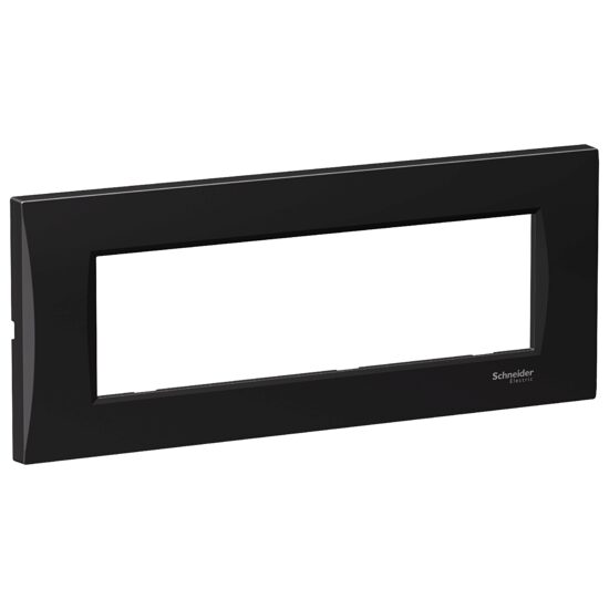 Rama ornamentala curbata Neagra, 7 module, EASY STYL Schneider Electric, LMR7367005