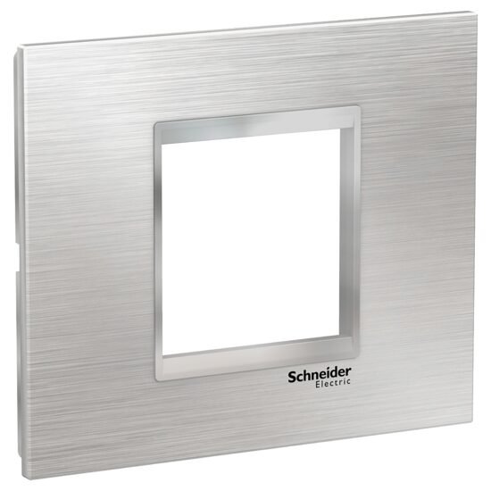 Rama ornamentala inox Argintiu/Crom, 2 module, EASY STYL Schneider Electric, LMR7762038