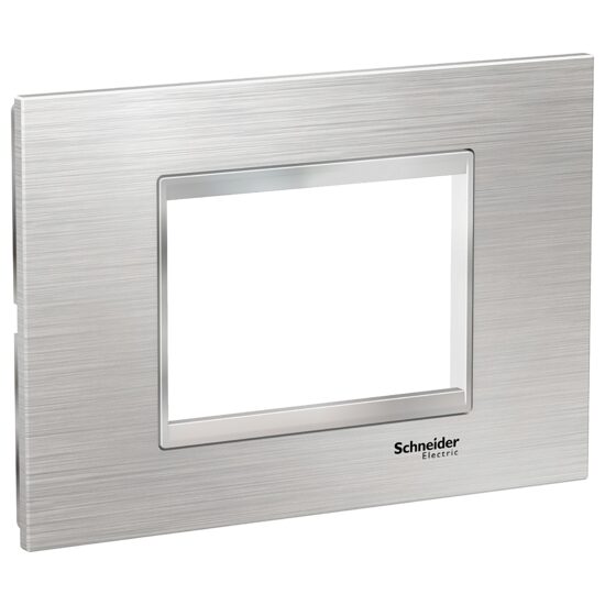 Rama ornamentala inox Argintiu/Crom, 3 module, EASY STYL Schneider Electric, LMR7763038