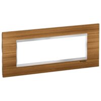 Rama ornamentala lemn Bambus/Crom , 7 module, EASY STYL Schneider Electric, LMR7837038