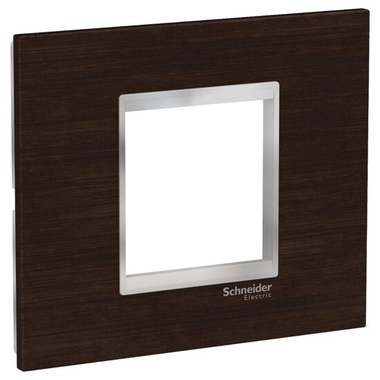 Rama ornamentala lemn Wenge/Crom , 2 module, EASY STYL Schneider Electric, LMR7842038