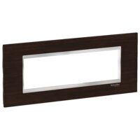 Rama ornamentala lemn Wenge/Crom , 7 module, EASY STYL Schneider Electric, LMR78447038