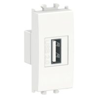 Priza USB pentru transfer de date Alba, 1 modul, EASY STYL Schneider Electric, LMR9810001