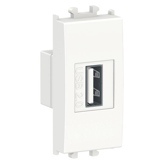 Priza USB pentru transfer de date Alba, 1 modul, EASY STYL Schneider Electric, LMR9810001