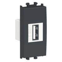 Priza USB pentru transfer de date Neagra, 1 modul, EASY STYL Schneider Electric, LMR9810003