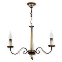 Candelabru modern, alama patinata, 3xE14/60W, Asti O2893 W3 PAT, Lemir