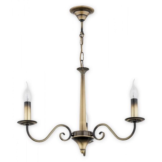 Candelabru modern, alama patinata, 3xE14/60W, Asti O2893 W3 PAT, Lemir