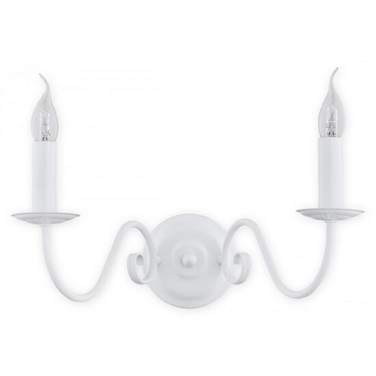 Aplica moderna, alba mat, 2xE14/60W, Asti O2891 K2 BIA, Lemir