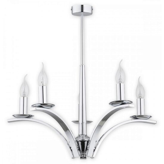 Candelabru modern cromat,  5xE14/60W, Kara O2865 W5 CH, Lemir