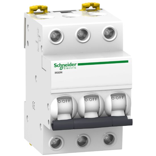 Siguranta automata IK60N, 16A, 3P, curba B, 6kA, Schneider Electric ACTI9 A9K23316