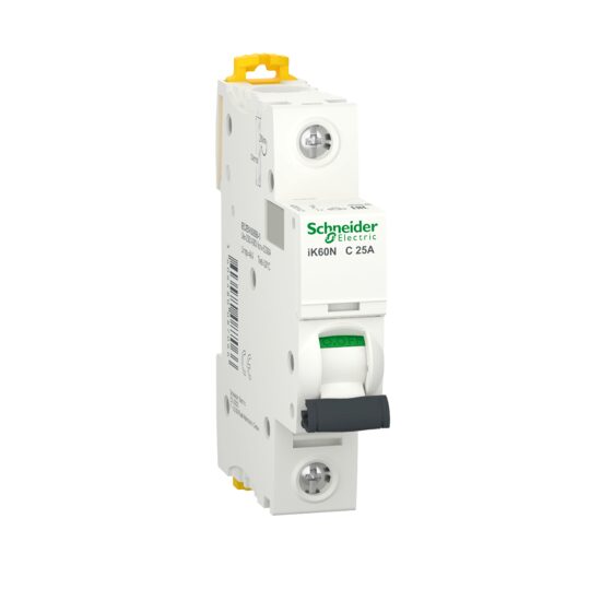 Siguranta automata IK60N, 25A, 1P, curba C, 6kA, Schneider Electric ACTI9 A9K24125