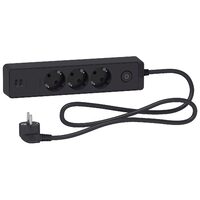 Prelungitor electric, 3 prize + 2 USB-A si intrerupator, cablu 1.5 metri, Schneider Electric ST943U1B