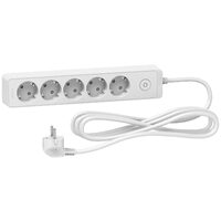 Prelungitor electric, 5 prize si intrerupator, cablu 3 metri, Schneider Electric ST9453W