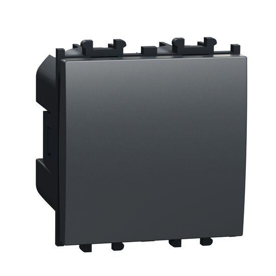 Intrerupator cruce Negru, 2 module, 2P, EASY STYL Schneider Electric, LMR1901003