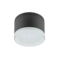Plafoniera exterior gri rotunda IP54 LED 9W/882lm/3000K, Akron 90107 Redo