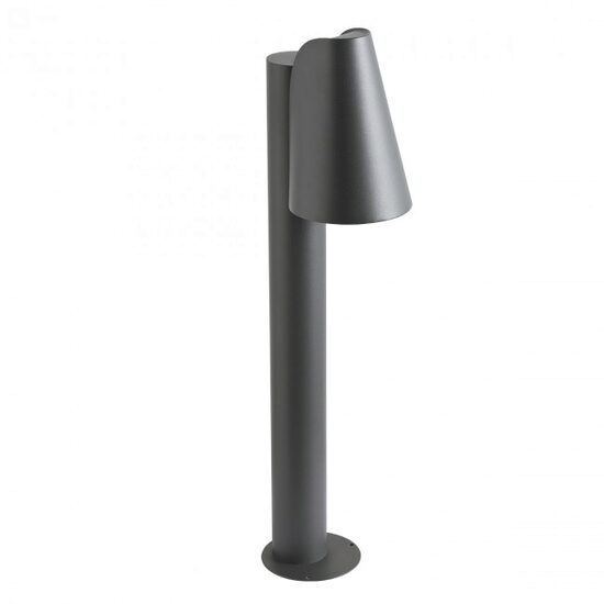 Stalp exterior gri dispersor sticla IP44 1xGU10/35W, Alvar 9531 Redo
