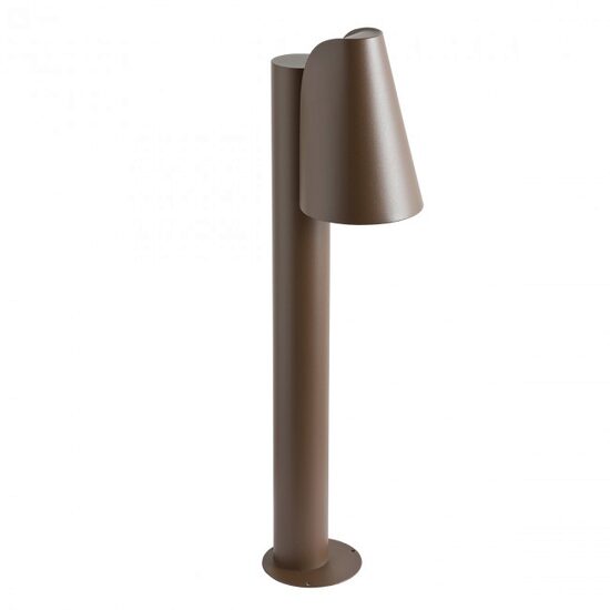 Stalp exterior maro dispersor sticla IP44 1xGU10/35W, Alvar 9532 Redo