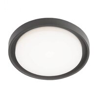 Plafoniera exterior gri rotunda IP54 LED 25W/2680lm/3000K, Bezel 9184 Redo
