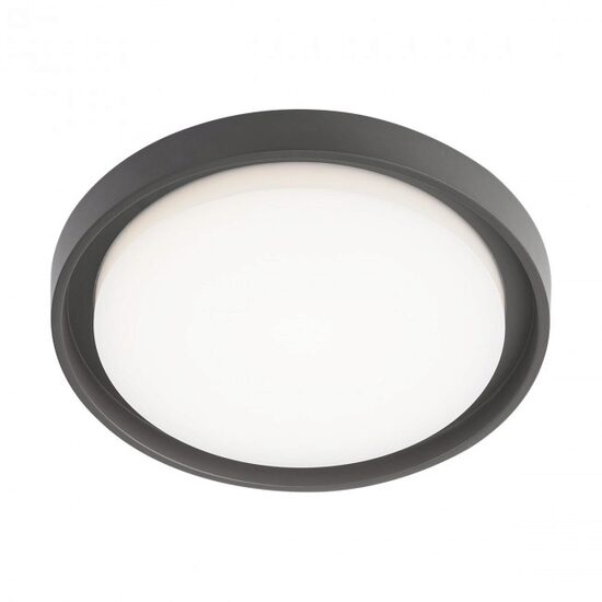 Plafoniera exterior gri rotunda IP54 LED 25W/2680lm/3000K, Bezel 9184 Redo