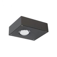 Aplica exterior gri, dispersoare din acryl, lumina directa+indirecta, driver integrat, LED 2x3W/648lm/2900K-3100K, Eris 9570, Redo