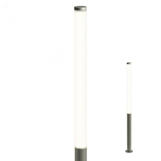Stalp exterior gri IP54 LED 100W/15025lm/3000K, Hint 90278 Redo