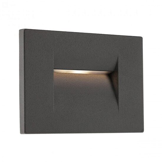 Aplica exterior IP65 gri asimetrica incastrabila LED 3W/117lm/4000K, Inner 9547 Redo