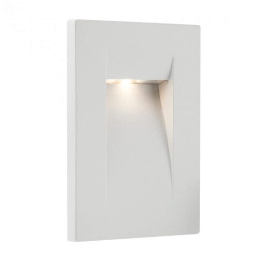 Aplica exterior IP65 alba asimetrica incastrabila LED 3W/117lm/4000K, Inner 9548 Redo